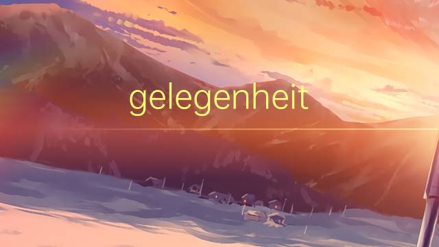 gelegenheit macht diebe是什么意思 gelegenheit macht diebe的中文翻译、读音、例句