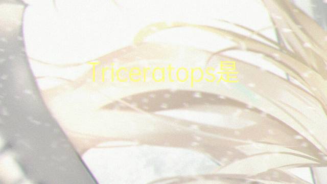 Triceratops是什么意思 Triceratops的读音、翻译、用法
