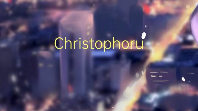 Christophorus Clavius是什么意思 Christophorus Clavius的读音、翻译、用法