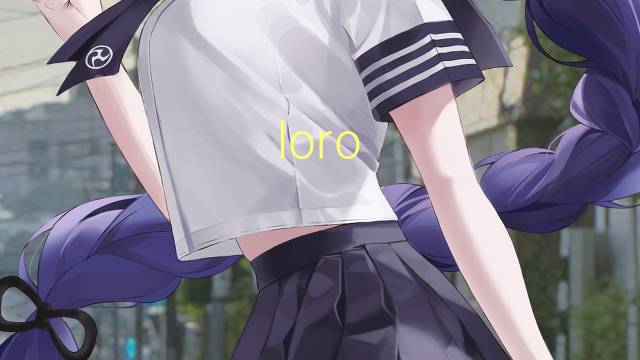 loro sae是什么意思 loro sae的读音、翻译、用法