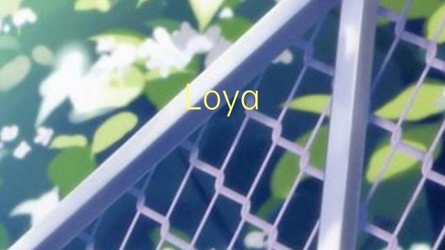 Loya Jirga是什么意思 Loya Jirga的读音、翻译、用法