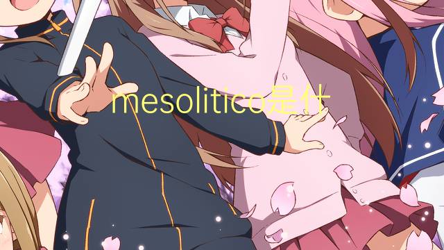 mesolitico是什么意思 mesolitico的读音、翻译、用法