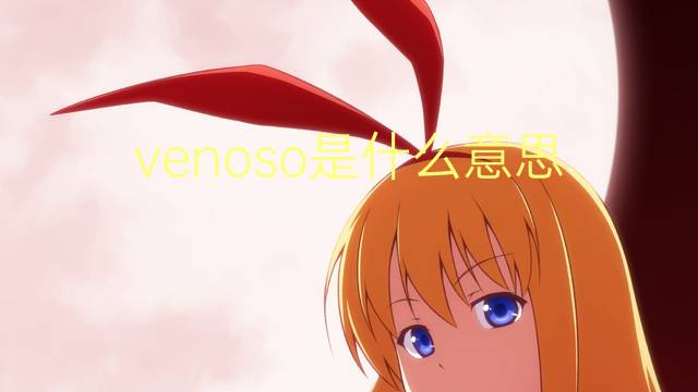 venoso是什么意思 venoso的读音、翻译、用法
