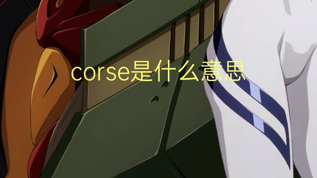 corse是什么意思 corse的读音、翻译、用法
