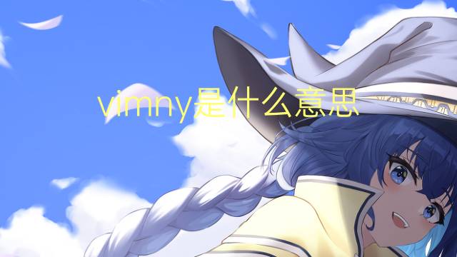 vimny是什么意思 vimny的中文翻译、读音、例句